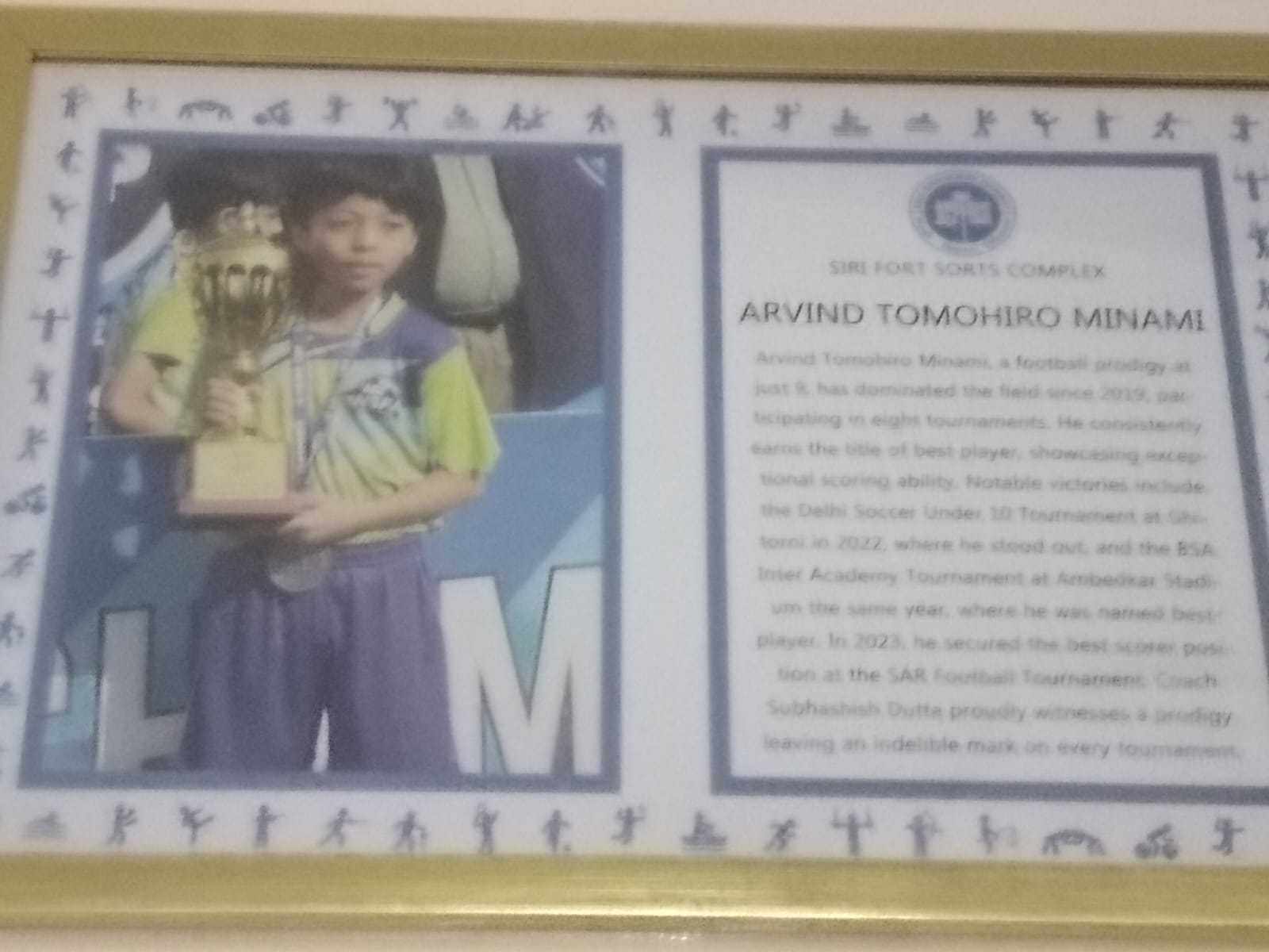 Tomo Rinetaro — Best Scorer and Best Player in three inter-academy tournaments